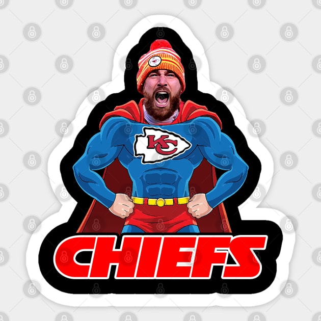 Kelce (Super) Chiefs Sticker by MERZCAHMAD